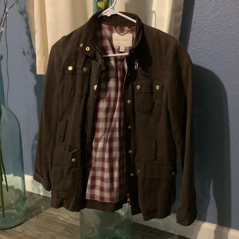 Brown Banana Republic Utility Coat/Jacket